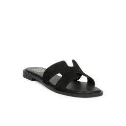 ViviBlu Women's Black Slide Sandals-picture-10