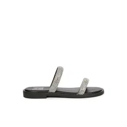 ViviBlu Women's Black Slide Sandals image 2
