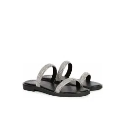 ViviBlu Women's Black Slide Sandals image 3