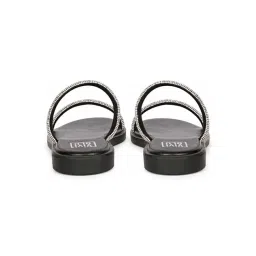 ViviBlu Women's Black Slide Sandals image 5