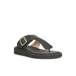 ViviBlu Women's Black T-Strap Sandals-picture-20