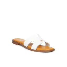 ViviBlu Women's White Slide Sandals-picture-24