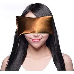 VIYANSHI Lavender Eye Pillow - Weighted Hot Cold Aromatherapy Lavender Eye Pillows for Yoga Sleeping Migraines Pain Stress Relief - Gifts for Christmas, Employees, Women - Free Eye Mask - Copper-picture-30