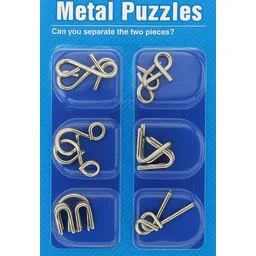 viyuhk Metal Puzzle Toys for Kids & Adults | Metal Puzzle Set of 6-picture-27
