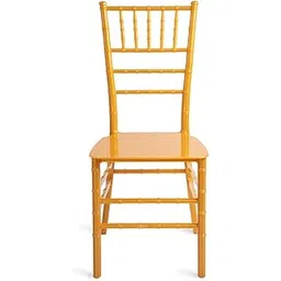 VIZAMO PLAST INDIA Pvt Ltd. | Combo of 2 | Chiavari Gold Chair | 2 Detachable Cushion White | Plastic Chair | Event | Banquet | Wedding | Indoor | Outdoor | Stackable | Cafe | Dining Chair-picture-16