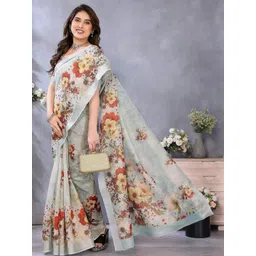 vj fashion Women Green Sarees-picture-30