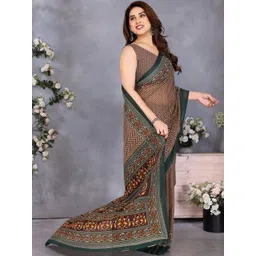 vj fashion Women Leheriya Printed Georgette Art Silk Saree-picture-17