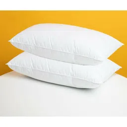 vjstar Cotton Solid Sleeping Pillow Pack of 2 image 1