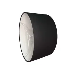 vk lampshade industry Pure Black Drum Lampshade image 4
