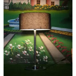 vk lampshade industry Pure Black Drum Lampshade-picture-10