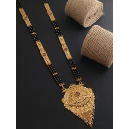 V.K.PAYAL.JEWELLERY Gold-Plated Artificial Beaded Mangalsutra-picture-26