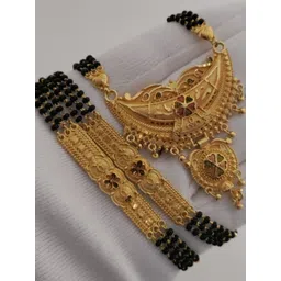 V.K.PAYAL.JEWELLERY Gold-Plated Artificial Beaded Mangalsutra-picture-20