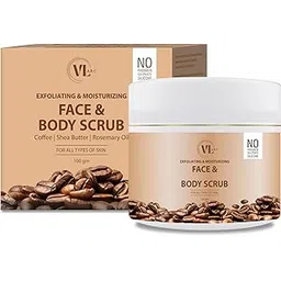 VL ARC Exfoliating & Moisturizing De-Tan Face & Body Scrub with Coffee, Shea Butter & Rosemary Oil - 100g-picture-45