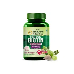 Vlado's Himalayan Organics Plant Based Biotin 10, 000Mcg/Serve- 120 Veg Capsules Veg Capsules-image-1