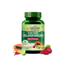 Vlado's Himalayan Organics Plant Based Collagen Builder for Hair & Skin with Biotin 90 Veg Capsules-image-4