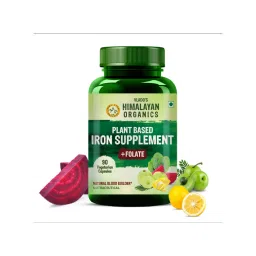 Vlado's Himalayan Organics Plant Based Iron Supplement with Folate Blood Builder Vegetarian Capsules-image-14