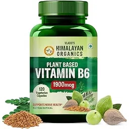 Vlado's Himalayan Organics Plant-Based Vitamin B6 | Supports Immunity, Brain Health (120 Capsules)-image-12