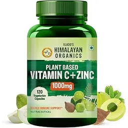 Vlado’s Himalayan Organics Plant Based Vitamin C with Zinc - 120 Veg Capsules-image-37
