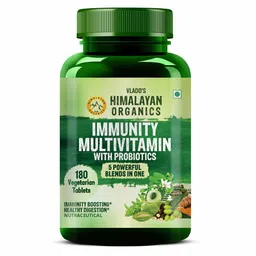 Vlado's Himalayan Organics Immunity Multivitamin with Probiotics,  180 tablet(s)  Unflavoured -picture-41