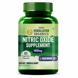 Vlado's Himalayan Organics Nitric Oxide Supplement 1400mg,  60 veggie capsule(s)  Unflavoured -picture-25