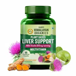 Vlado's Himalayan Organics Plant Based Liver Support with Milk Thistle,  60 capsules -image-29