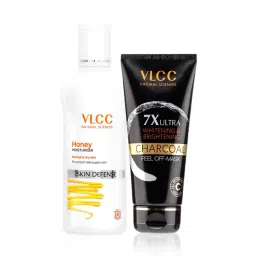 VLCC Natural Sciences Honey Moisturiser & 7X Ultra Whitening & Brightening Charcoal Peel Off-Mask-image-9