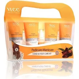 VLCC Pedicure - Manicure Hand & Foot Kit - 150g + 60ml | Remove Dirt, Impurities & Dead Skin Cells | Softens and Nourishes Hand and Feet | Combo of Oil, Cleanser, Scrub, Cream, Anti tan pack.-picture-40