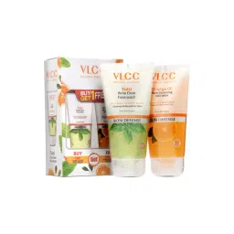 VLCC Tulsi Acne Clear & Orange Oil Pore Cleasing Face Wash Buy 1 Get 1 Free - Pack of 2-picture-38