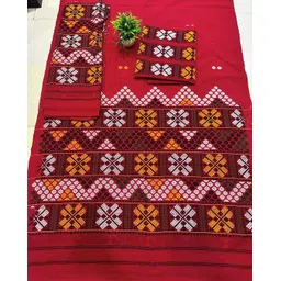 vm selling hub Printed Mekhela Chador Silk Blend Saree-picture-14