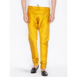 VM Men's Yellow Silk Blend Pyjama Men Pyjama-image-28