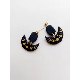 VMA PLAY FASHION Moon Rose Women Ceramic Contemporary Drop Earrings-picture-27