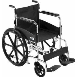 vms careline VWE-1016 Pneumatic Wheel Regular Foldable Wheelchair with Safety Belt Manual Wheelchair-picture-13