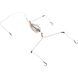 VMS INDIA Fishing Feeder Basket Holder Fishing Bait Cage with Line Hooks Sinker 25g-picture-26