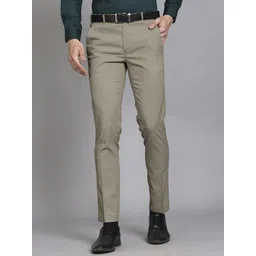 VOGAAN Men Comfort Mid-Rise Easy Wash Formal Trousers-picture-20