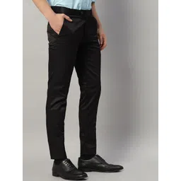 VOGAAN Men Comfort Regular Fit Mid-Rise Cotton FormalTrousers-picture-24