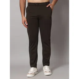 VOGAAN Men Solid Comfort Slim Fit Trousers-picture-17