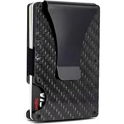 vogard Minimalist Slim Wallet for Men - RFID Blocking Front Pocket Credit Card Holder - Aluminium Metal Small Mens Wallets with Money Clip | 10 Card Holder (Black)-picture-31