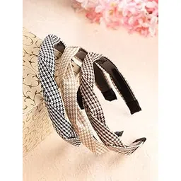 vogue hair accessories Plastic Formal Hairband For Girls And Women Set of 3 (Black_VogueD_425)-picture-15