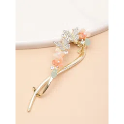 VOGUE PANASH Gold-Plated CZ-Stone Studded Claw Clip-picture-21