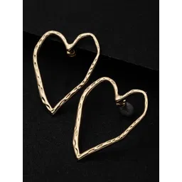 VOGUE PANASH Gold-Plated Heart Shaped Drop Earrings-picture-34