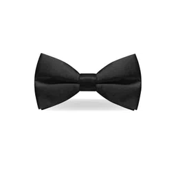 VOICI Black Satin Solid Bow Tie-image-33