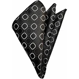 voici France Men's Pocket Square checked paisley design Gold Beige color free size Microfiber fabric-picture-31