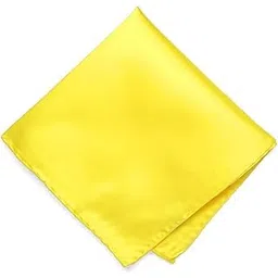 voici France Men's Pocket Square handkerchief soiled and Paisley Self-Design Satin Free Size (Light Yellow)-picture-18