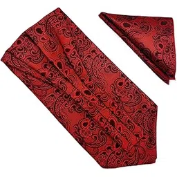 voici France Men's Self-Design Cravat Ascot NeckTie for Men Free Size Microfiber Fabric-picture-47
