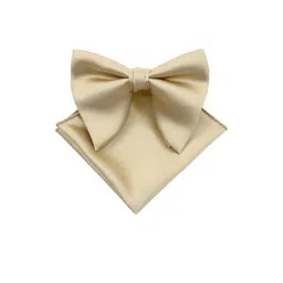 VOICI Gold Satin Solid Bow Tie-image-31