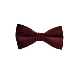 VOICI Maroon Microfiber Solid Bow Tie-picture-11