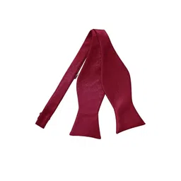 VOICI Maroon Satin Solid Bow Tie-image-25