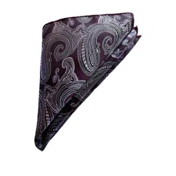 VOICI Men Purple Color Paisley Printed Pocket Square Coat Hanky-picture-11