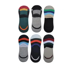 VOICI Pack of 6 Multicolor Loafer No-Show Invisible Socks-picture-40