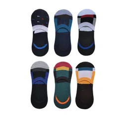 VOICI Pack Of 6 Multicolor Loafer Socks-picture-11
